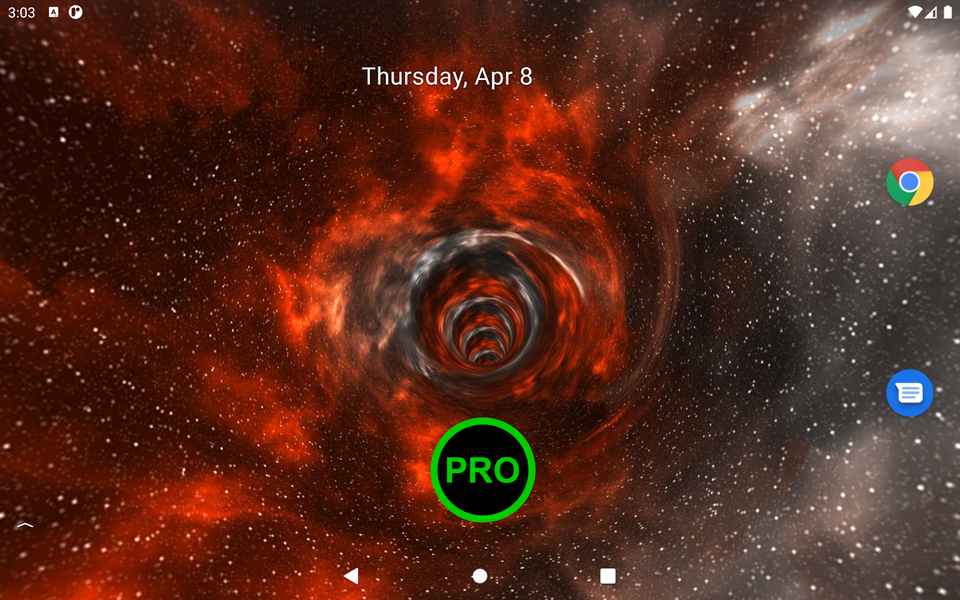 Wormhole ۳D Live Wallpaper - عکس برنامه موبایلی اندروید