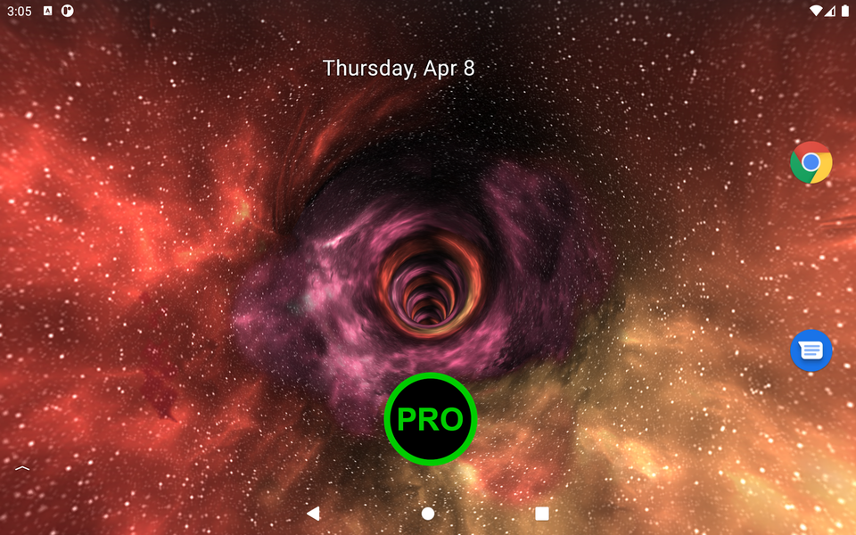 Wormhole ۳D Live Wallpaper - عکس برنامه موبایلی اندروید
