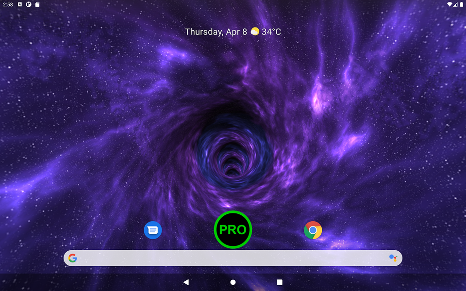 Wormhole ۳D Live Wallpaper - عکس برنامه موبایلی اندروید