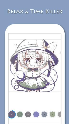Anime - Paint by Numbers - عکس برنامه موبایلی اندروید
