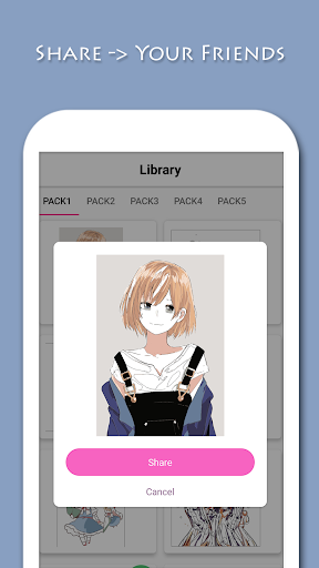 Anime - Paint by Numbers - عکس برنامه موبایلی اندروید