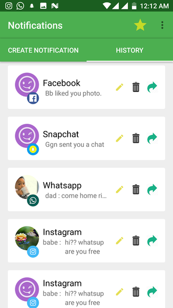 Fake Notifications - Image screenshot of android app