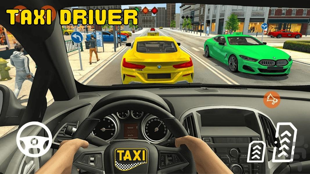 Taxi Simulator 3D - Gameplay image of android game
