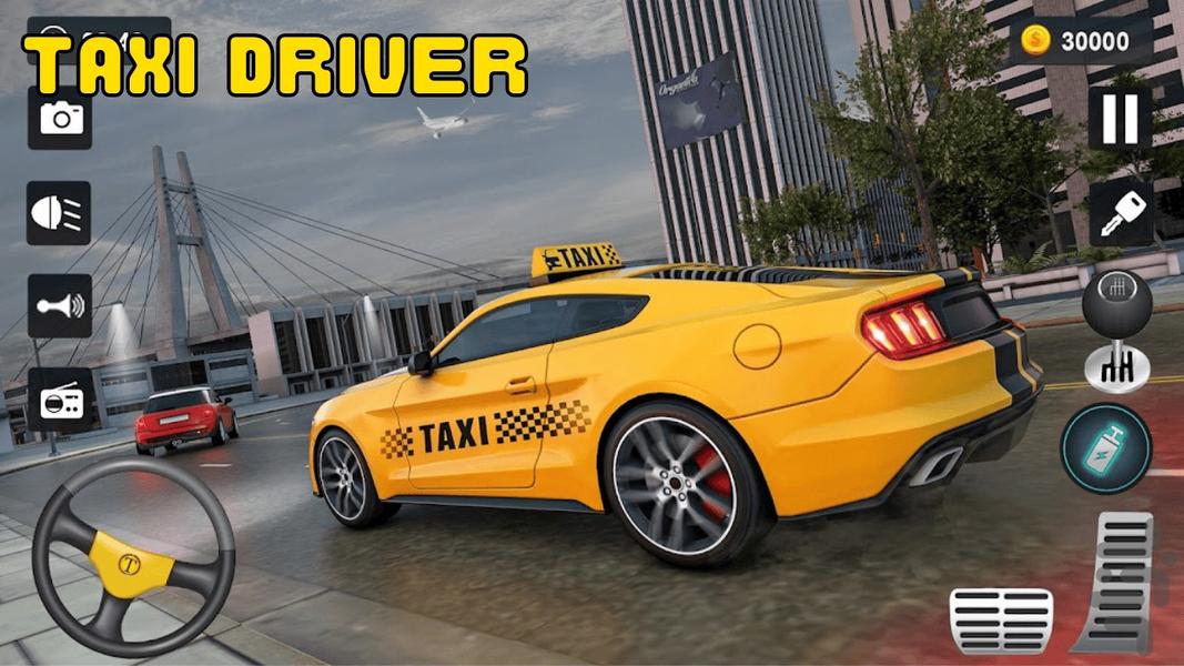 Taxi Simulator 3D - Gameplay image of android game