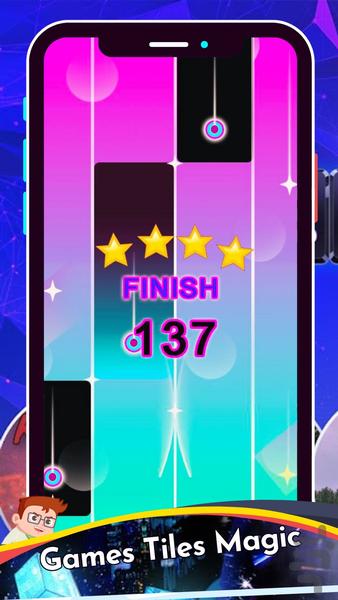 Magic Tiles 2023 - پیانوی پیشرفته - Gameplay image of android game