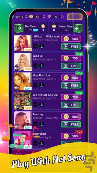 Tiles - Piano Magic ۲۰۲۴ - عکس بازی موبایلی اندروید